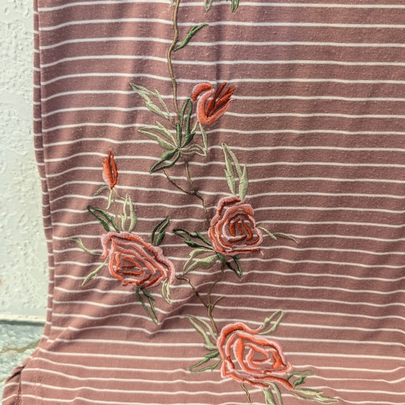 Polly & Esther Pink Striped Mini Dress - Picture 3 of 8